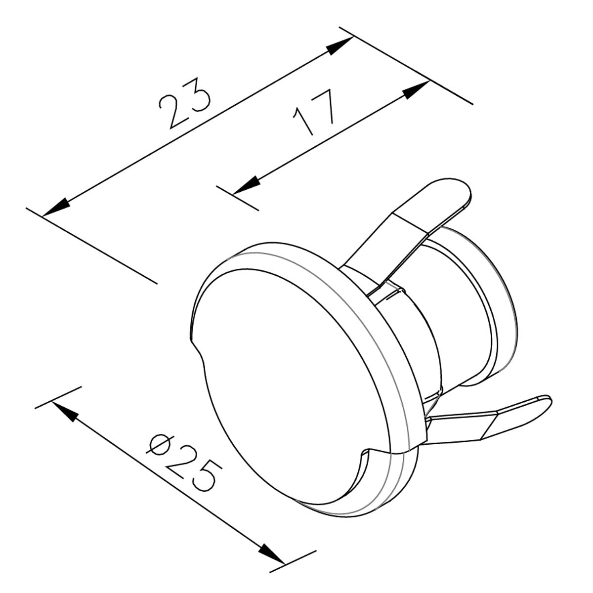 Aurora Lighting LED-Einbauleuchte, 10 Lumen
