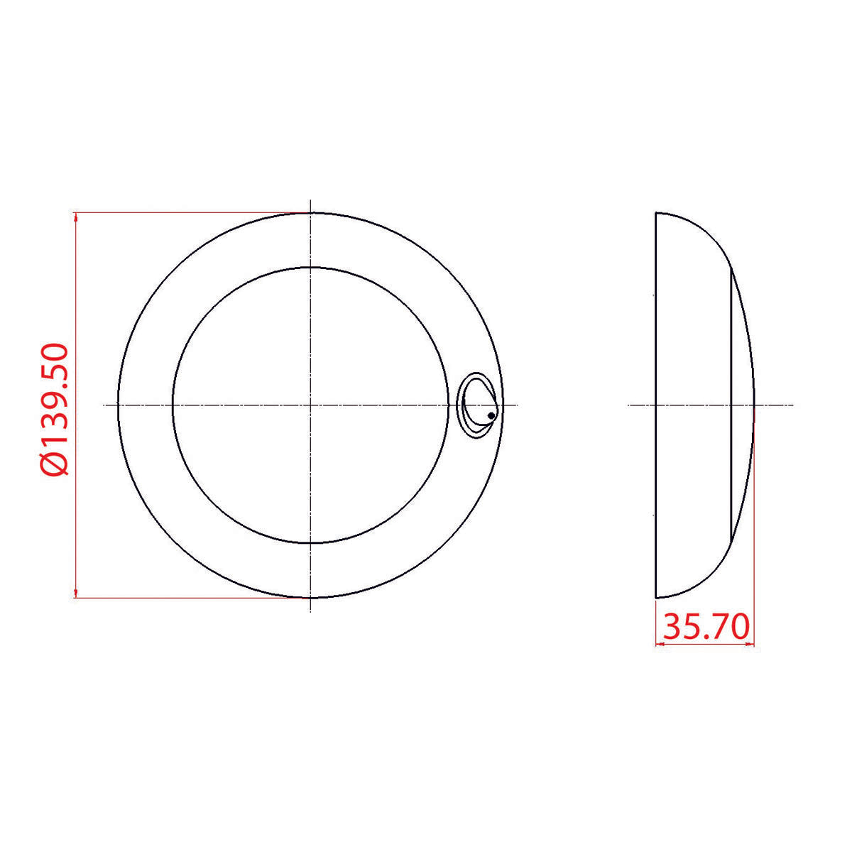 Trem LED Spotlight Volts 12 Watt 4.0 LED 20 Lumen White Light
