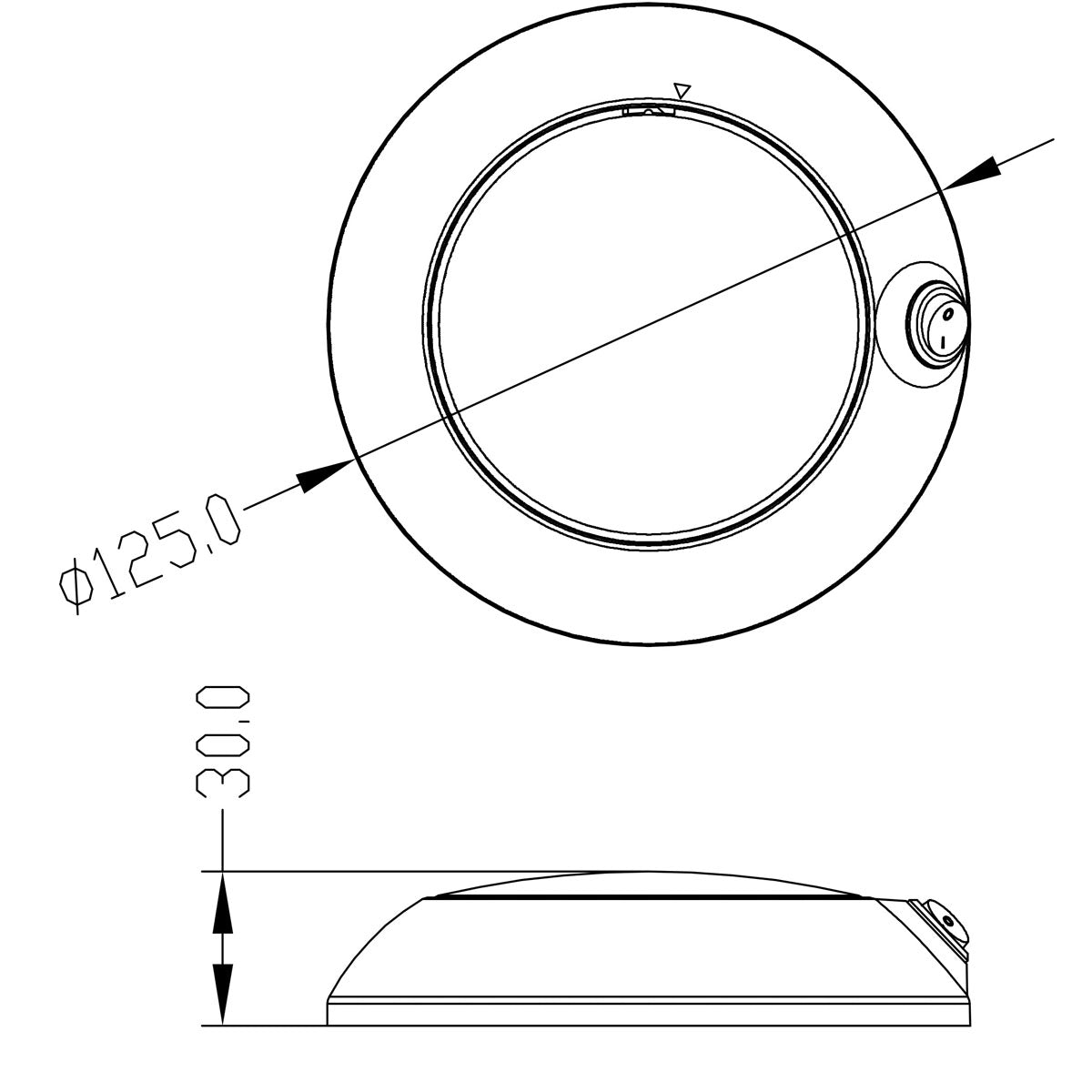 Trem 24 LED Freestanding Boat Ceiling Light with Switch