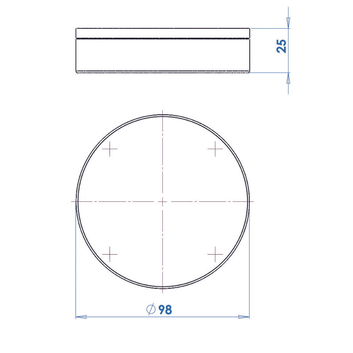 Trem 3-LED Freistehende Bootsdeckenleuchte