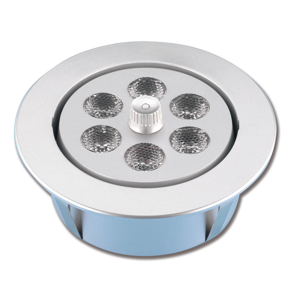 Lámpara de techo LED redonda para barco Trem, 12 vatios, 6 LED, 6 luces, color blanco