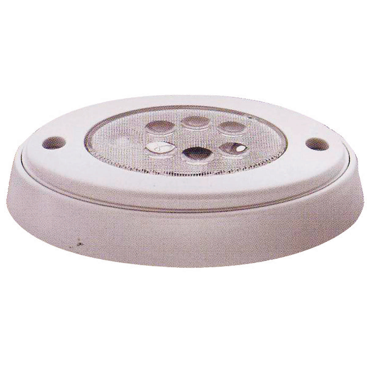 Lámpara de techo para barco Trem de 12 V con 6 LED de vidrio, con botón pulsador para encender
