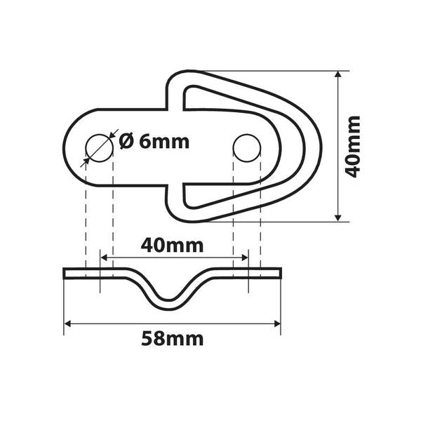 G-4 Lampe, Befestigungsringe, 2 Stück 97703