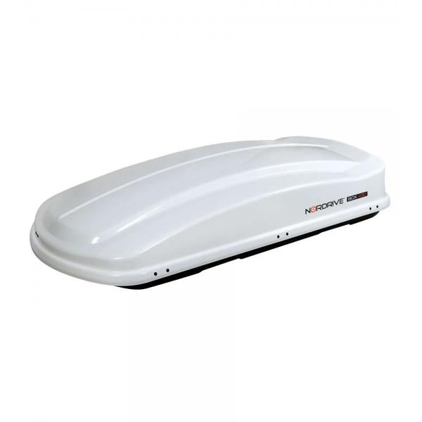 Box Tetto Auto Nordrive Box 430 - 430 Litri ABS Bianco Lucido Carico 75kg N60013
