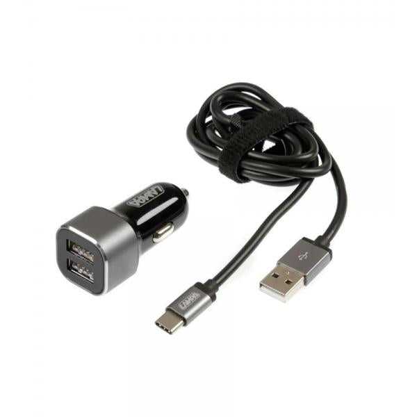 Kit de lámpara 2 en 1 USB Tipo-C - Carga rápida - 12/24 V 38893