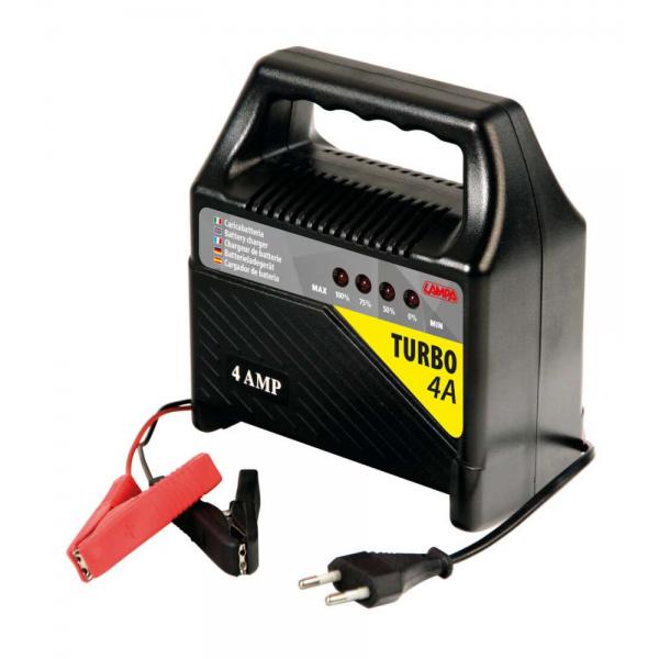 Cargador de batería Turbo Lamp 4 A, 12 V 70104