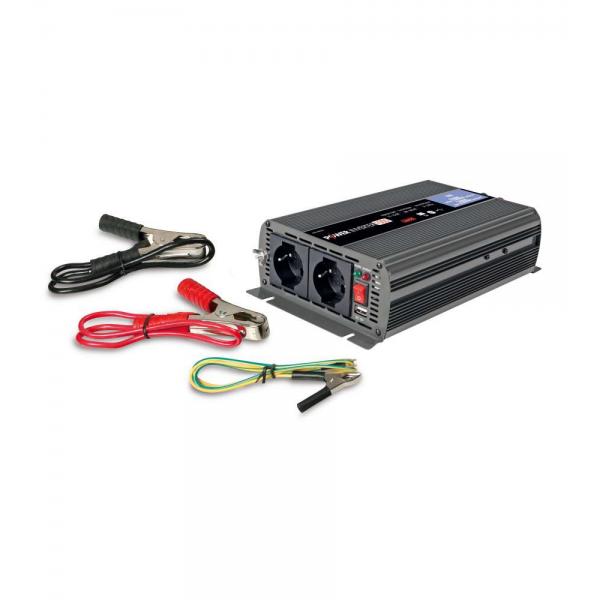 Inversor de corriente Lampa 1000, transformador 24 V > 220 V 98195
