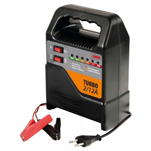Lámpara Turbo 2/12 A, Cargador de Batería 6/12 V 70109