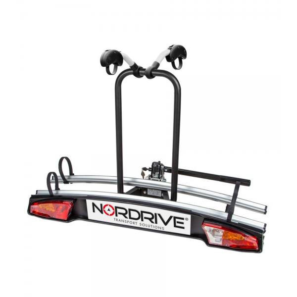 Nordrive Elix 2, portabiciclette per gancio traino - 2 bici N50410