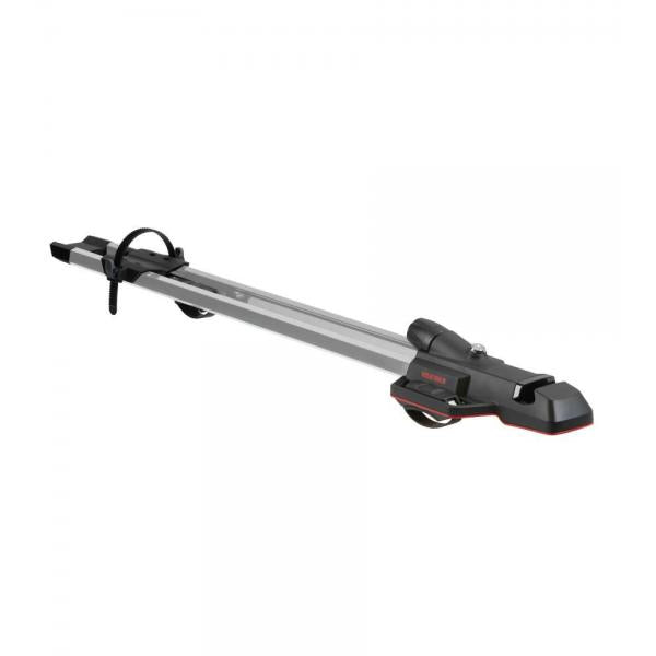 Portabicicletas de techo Yakima HighSpeed ​​con fijación para rueda delantera, color plateado