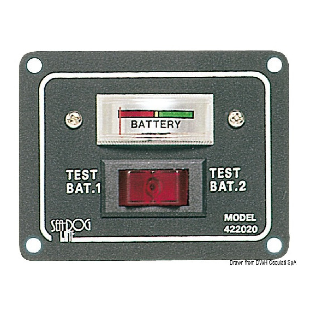 Osculati Pannellino tester per 2 batterie 14.100.02