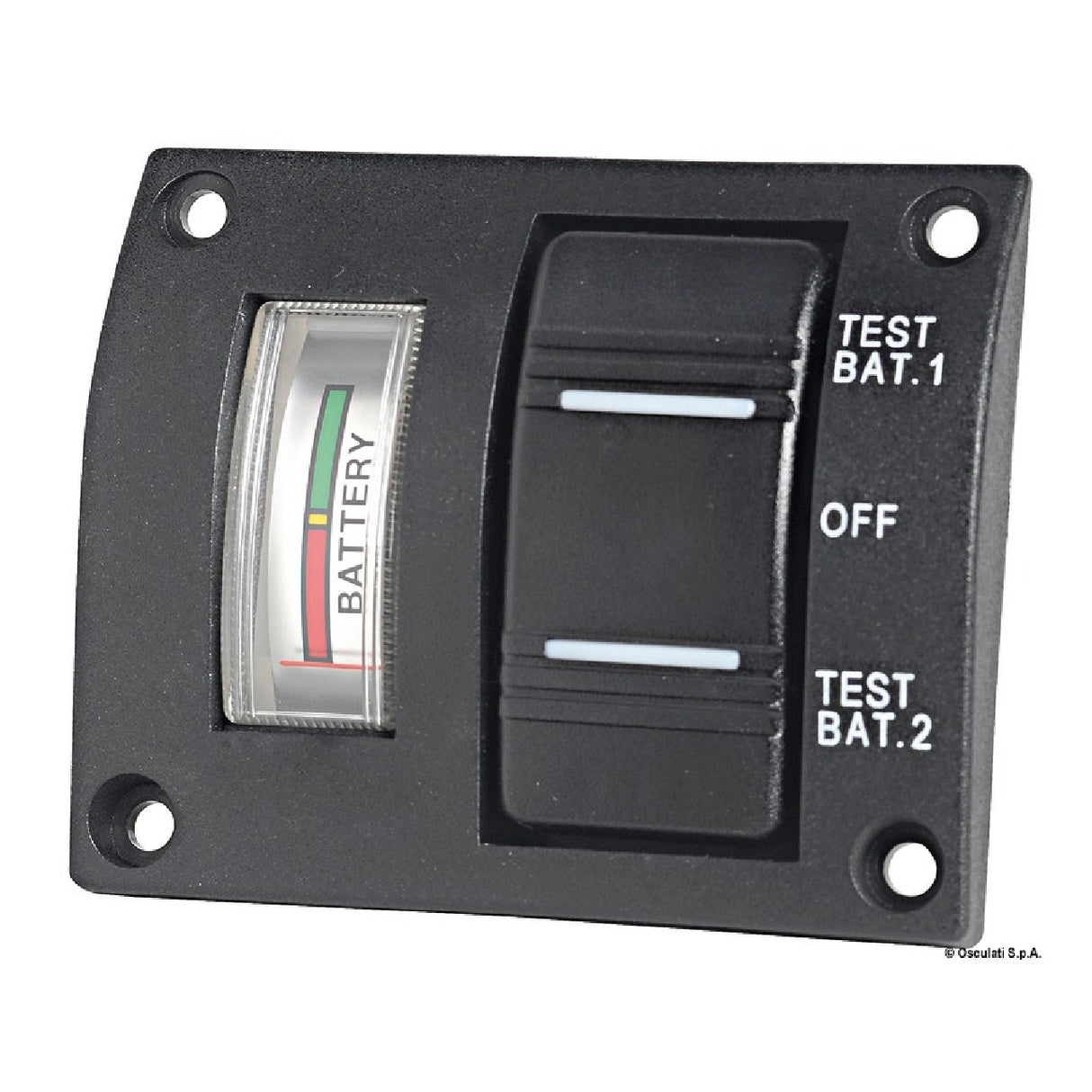 Osculati Pannellino tester per 2 batterie IP56 14.100.04