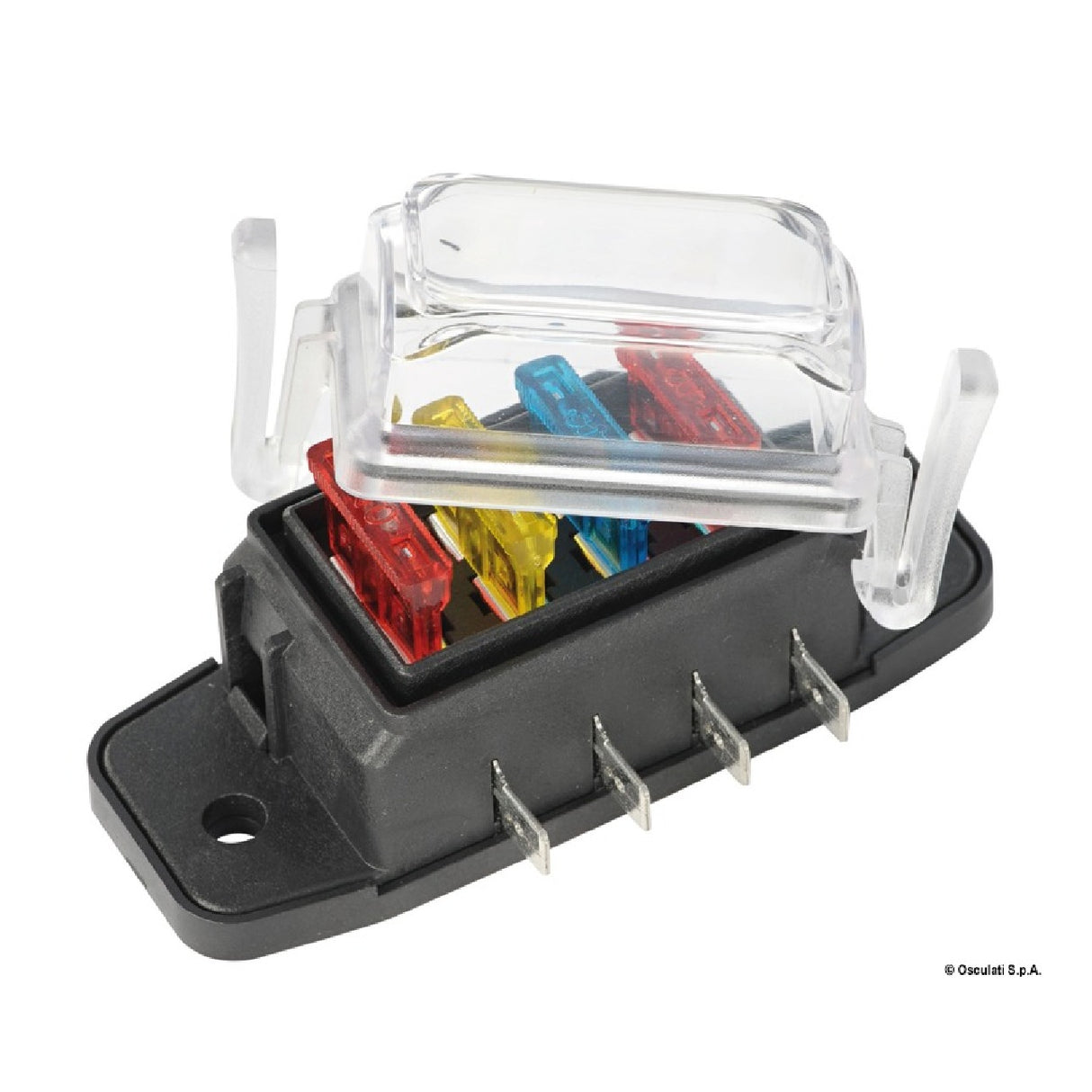 Osculati Scatola portafusibili lamellari impermeabile 4 posti 14.100.31