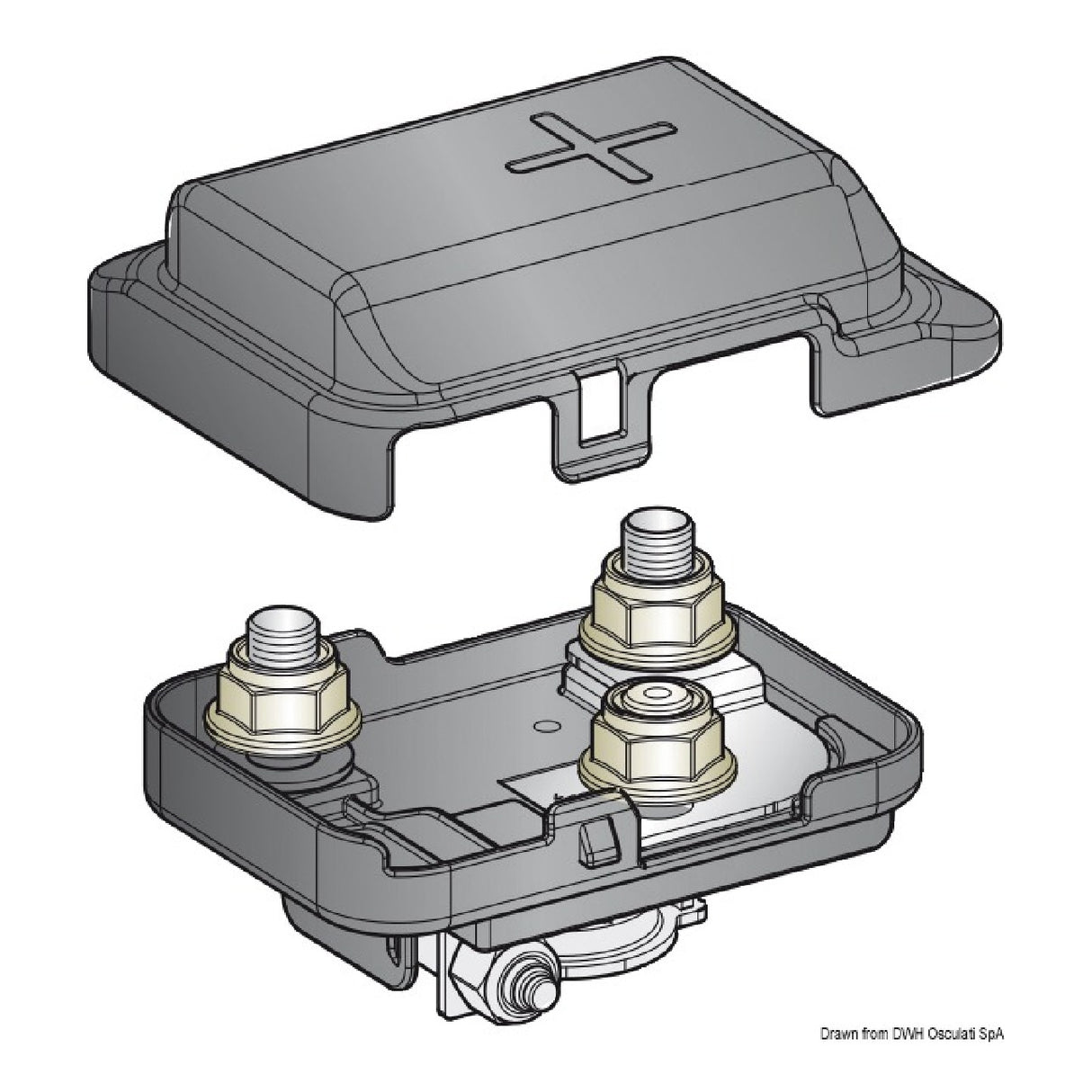 Osculati Box di potenza per fusibile MEGA 14.100.38