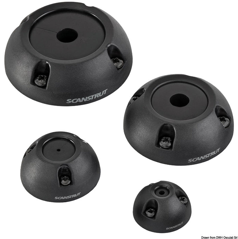 Scanstrut Schwarze Kunststoff-Stopfbuchse, Durchmesser 4/9 mm, 10er-Packung