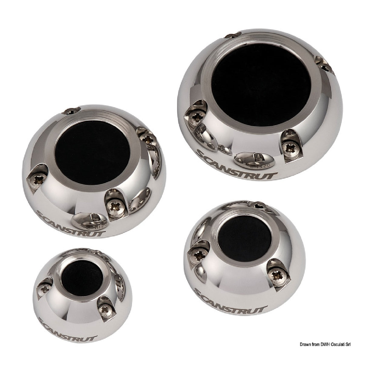 Prensaestopas verticales de acero inoxidable Scanstrut