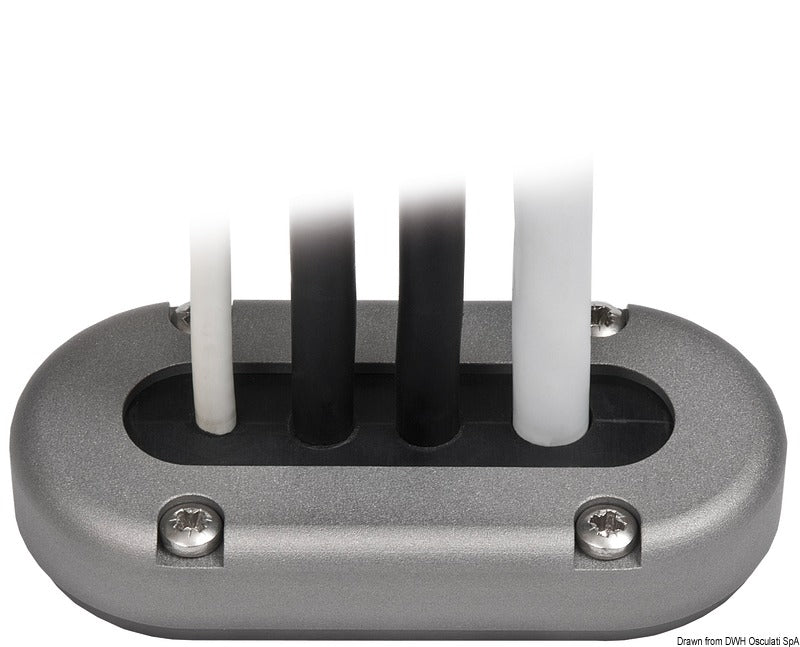 Prensaestopas múltiple de plástico negro Scanstrut