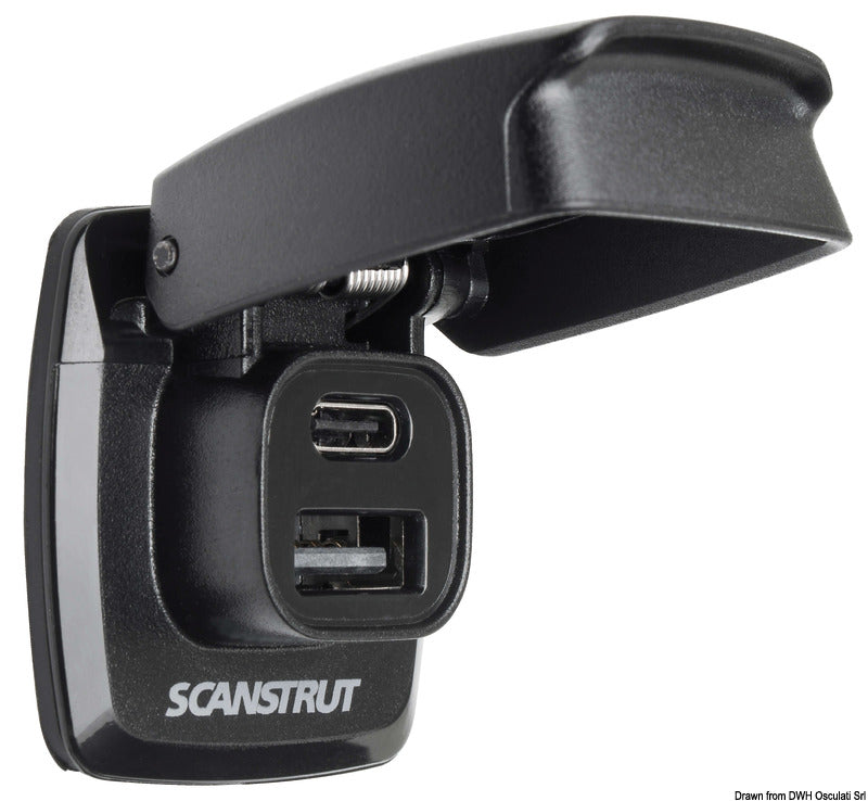 Scanstrut SCANSTRUT Flip Pro waterproof USB-A and USB-C socket