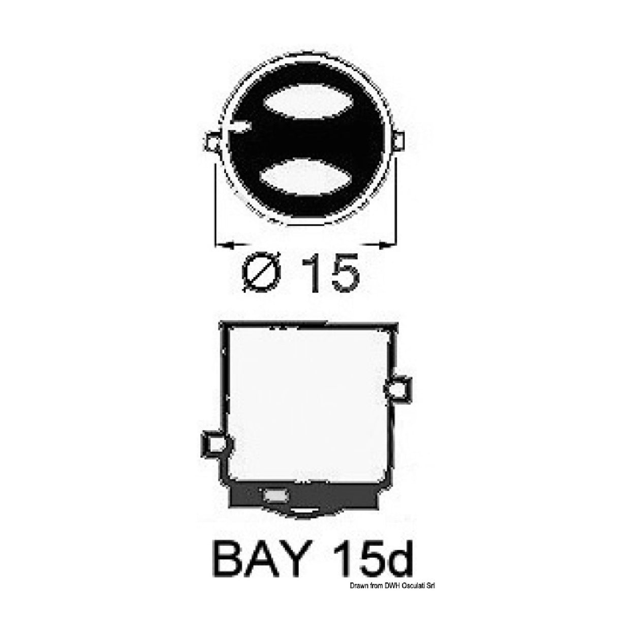 Osculati Vertical filament bulb 14.220.00