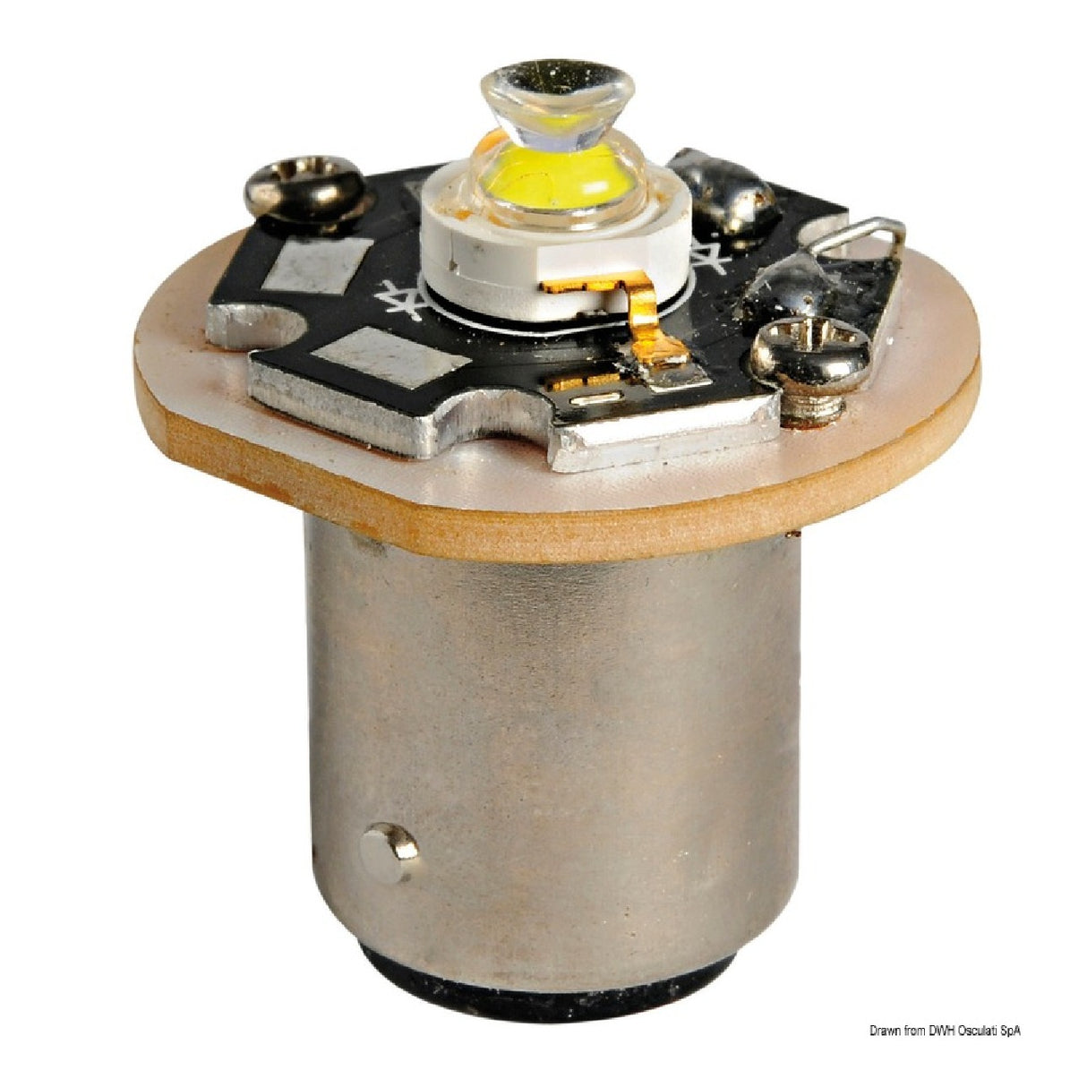 Bombilla LED Osculati para luces de fondeo BA15D con pasadores de bayoneta alineados 14.223.00