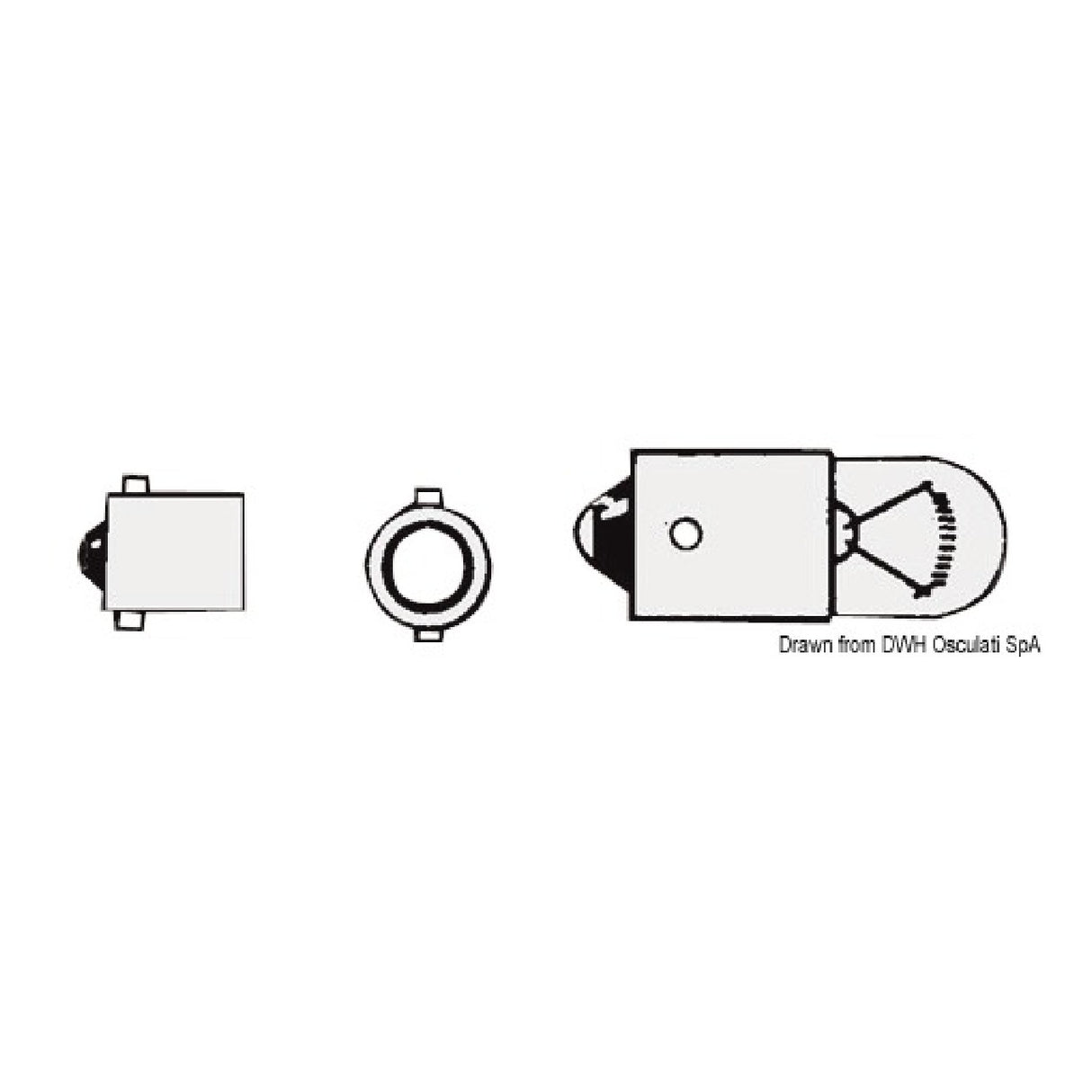 Osculati Bayonet Bulb 14.250.00 - 1 pack of 10 pieces 14.250.00