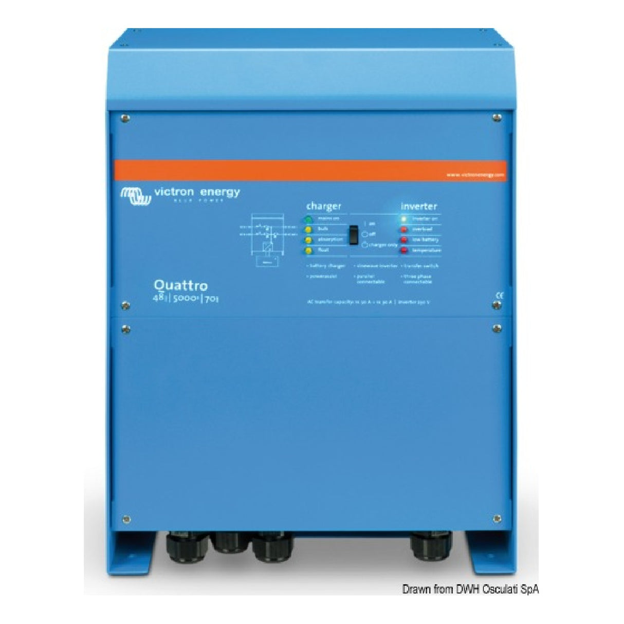 Sistema combinado de carga e inversor Victron Energy 24/3000