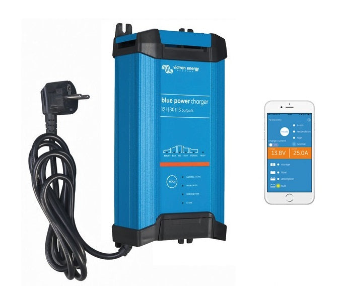 Cargador de batería Victron Energy Blue Smart 12/20 20 Ah IP22 con 3 salidas
