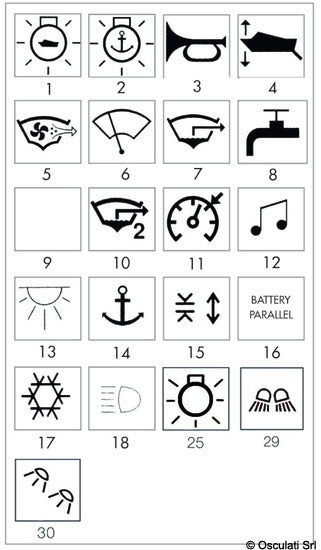 Osculati Bascula cabin lights 14.299.65