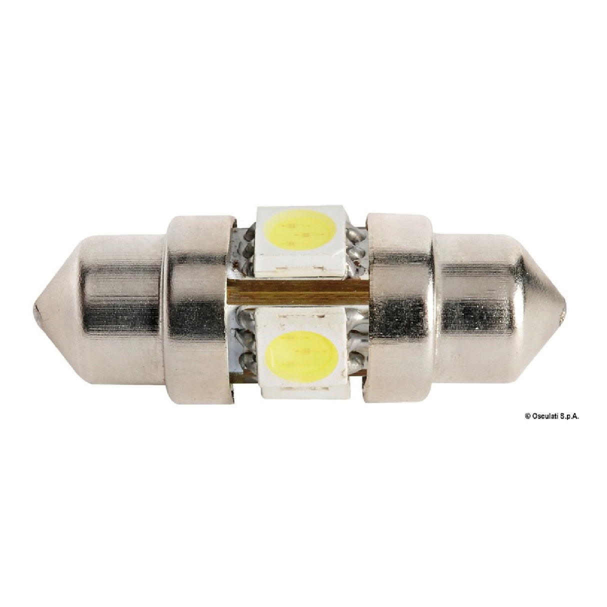 Osculati 2 LED Torpedo-Glühbirne 31 mm 3000 K 14.301.20 - 1 Stück (1 Packung) 14.301.20
