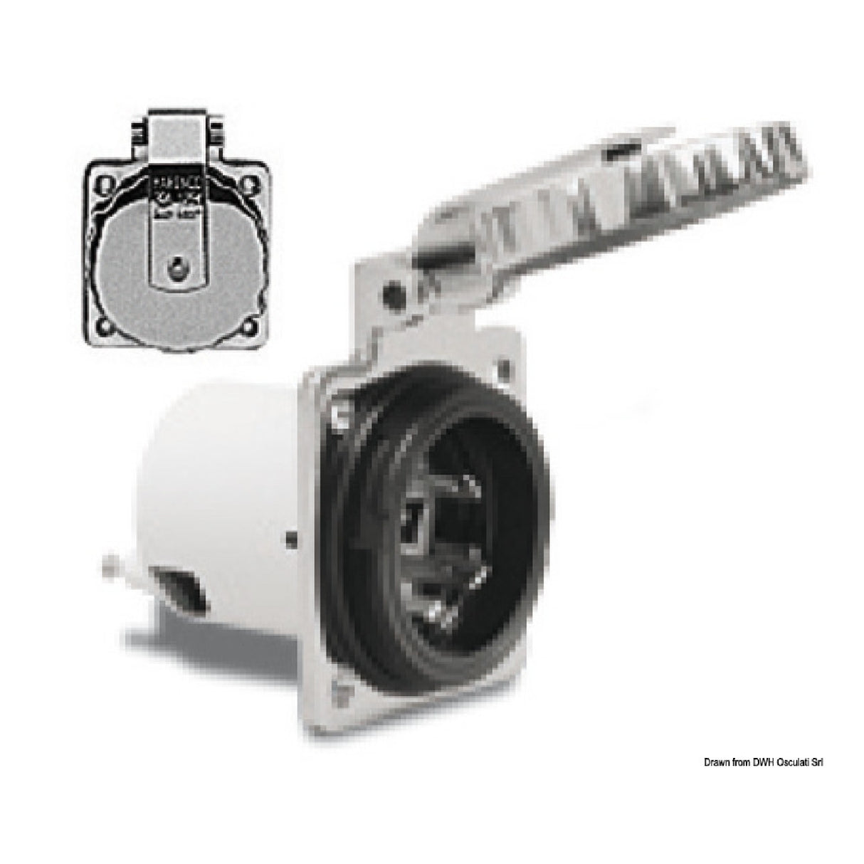 Marinco Stainless Steel Socket 16-30 A