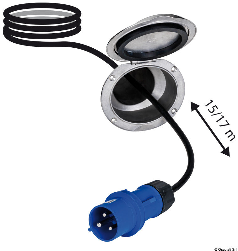 Osculati Cavo elettrico da banchina avvolgibile 32A 14.322.06