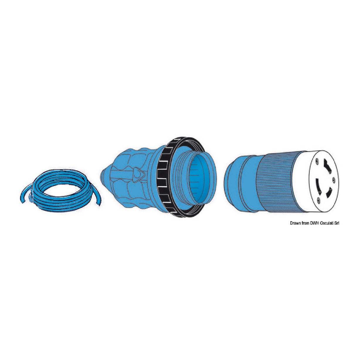 Osculati Tapa para enchufe 50 A 220 V 14.327.00
