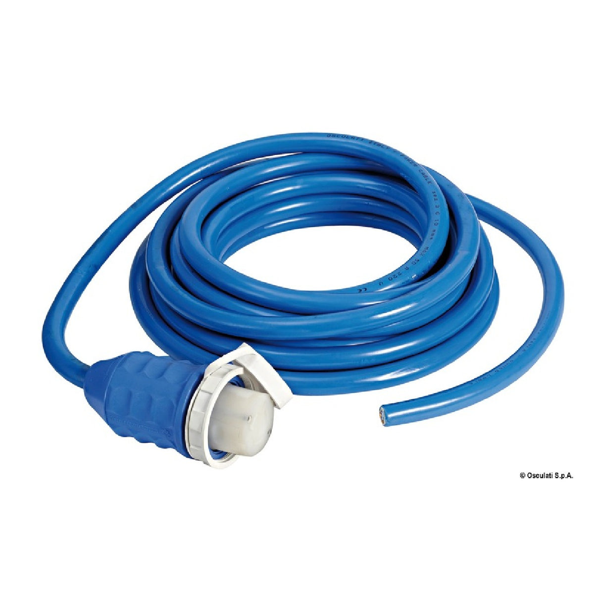 Osculati Landstromkabel und Stecker mit integrierter LED-Anzeige 10/15 m 16-30 Ah 14.334.10