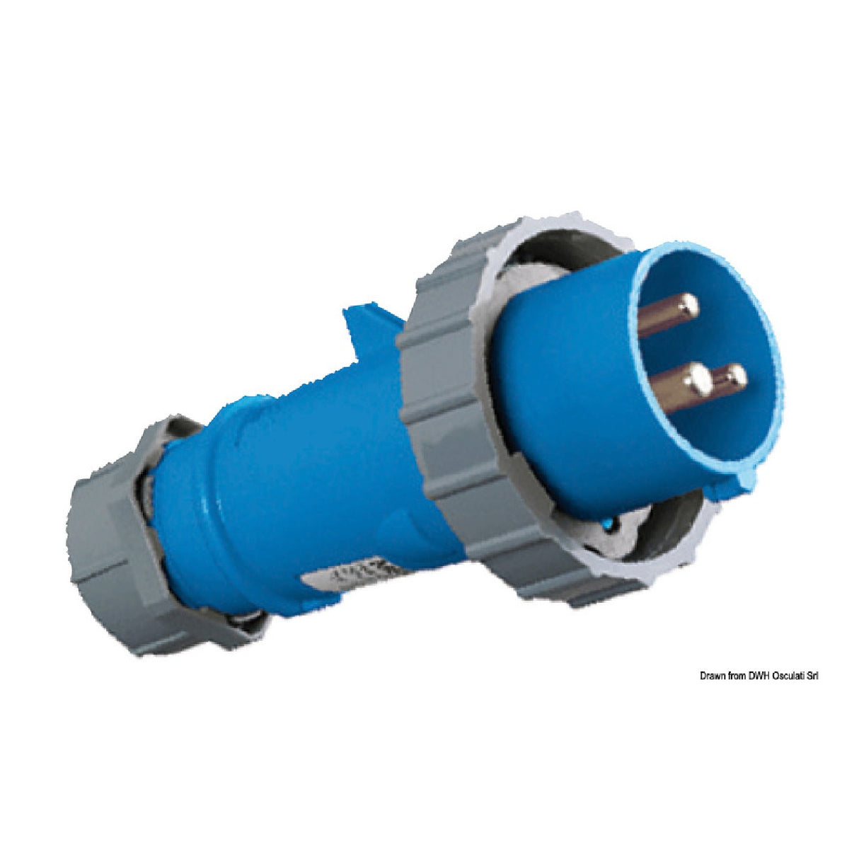 Osculati Spina IP67 Tripolare maschio 32 Ah 14.335.12