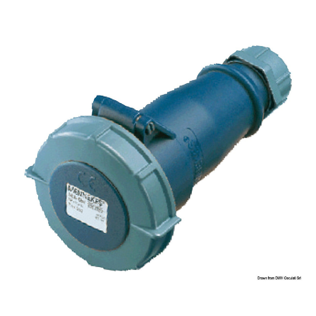 Osculati Spina IP67 Tripolare femmina 32 Ah 14.336.12
