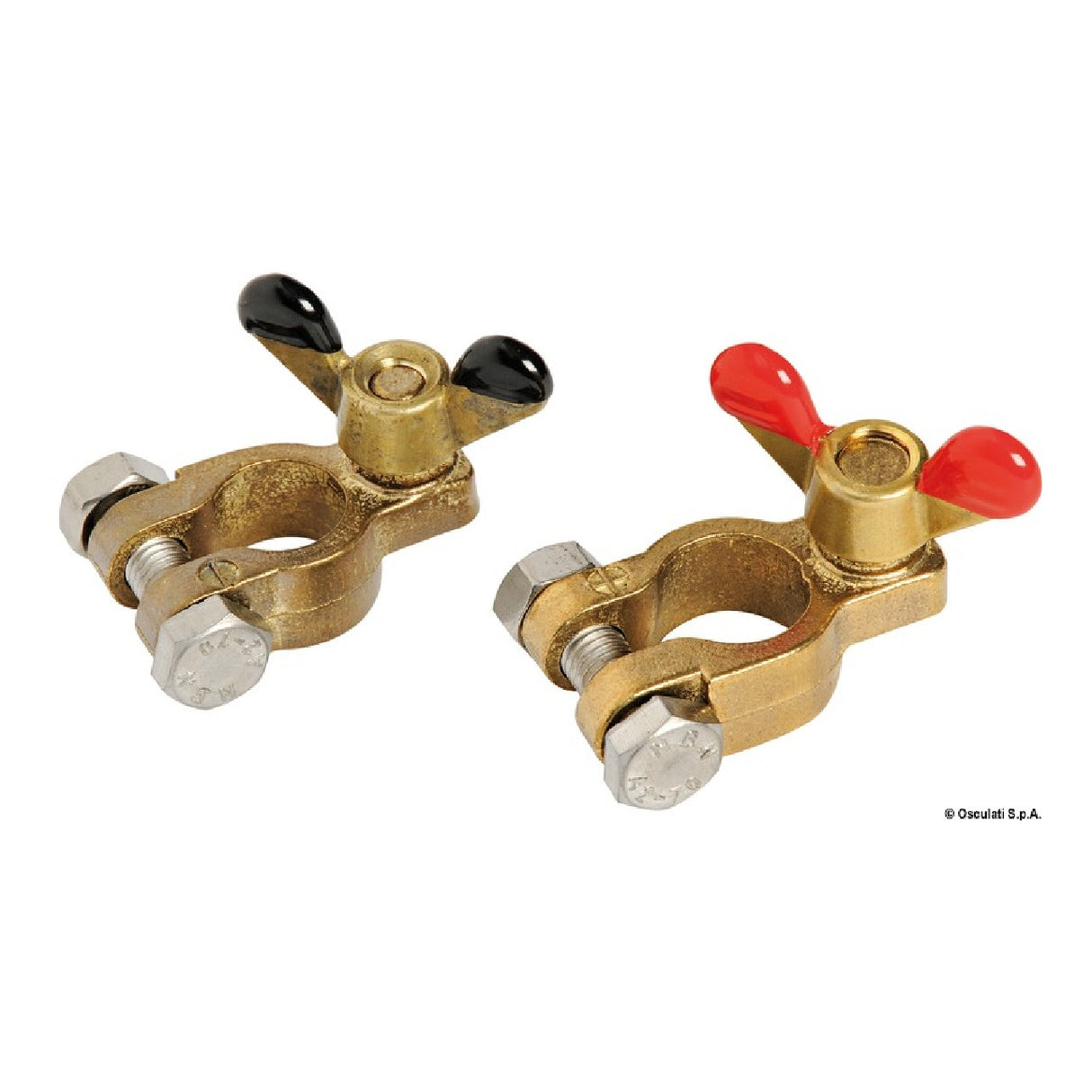 Osculati Coppia di morsetti in bronzo per batterie 14.386.00