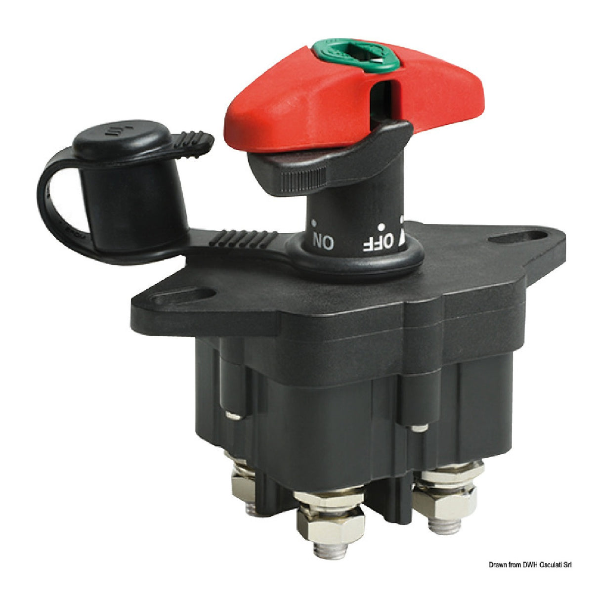 Osculati Staccabatteria bipolare con chiave 250A LITTELFUSE 14.386.20