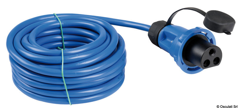 Osculati Cruiser Stecker + 15 m Kabel + 16A Industriestecker 14.416.25