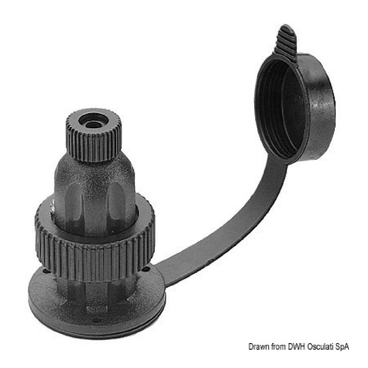 Osculati Spina stagna in policarbonato e contatti in ottone 3 ah 14.470.02