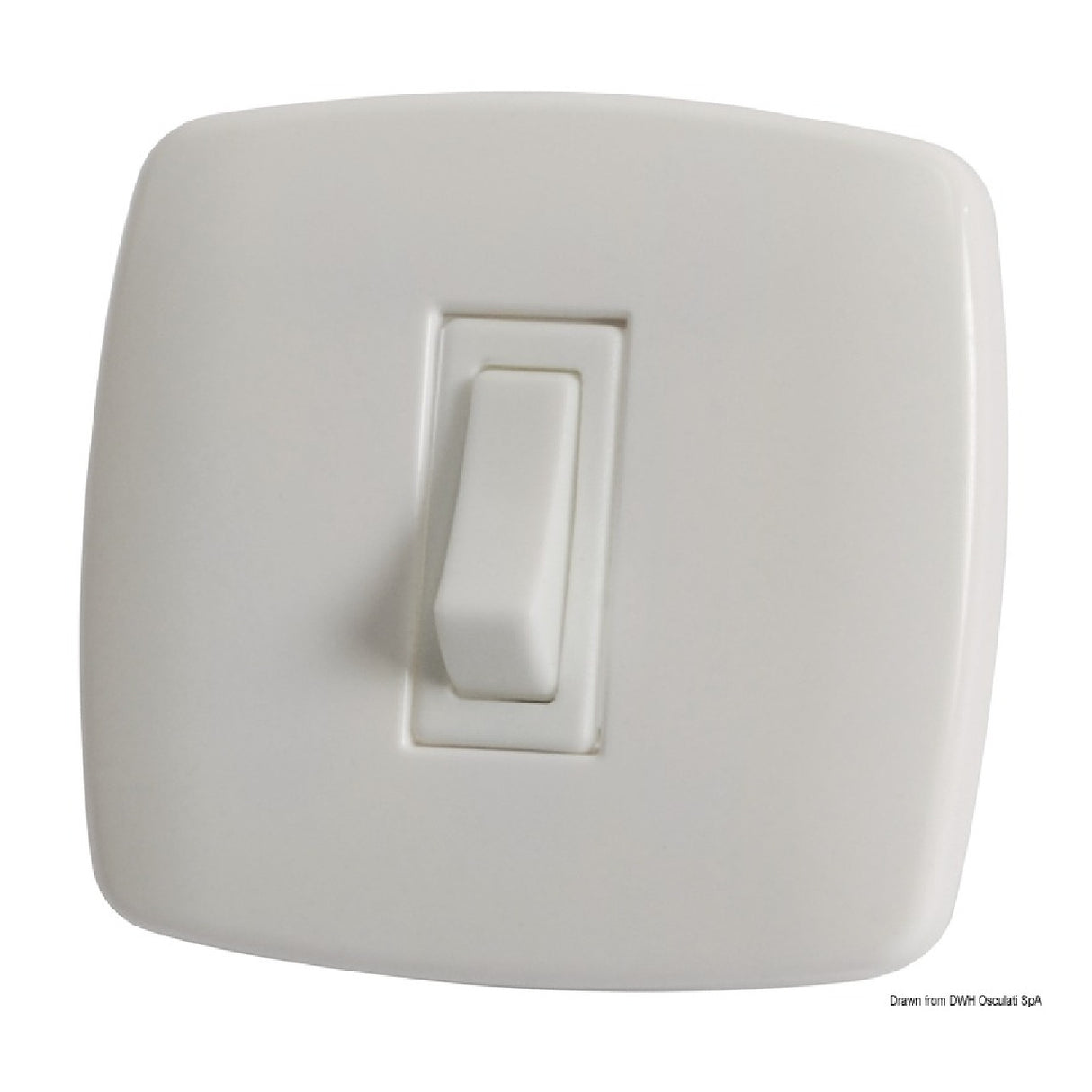 Osculati Interruttori Contemporary 1/2 pulsanti bianco 14.484.01