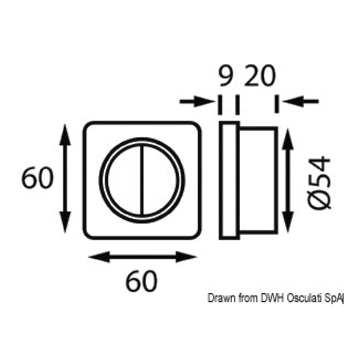 Batsystem Interruttore doppio nero/nero - AmerigoStore