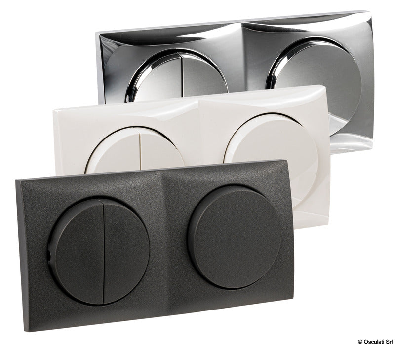 Berker Pulsador simple Negro Antracita