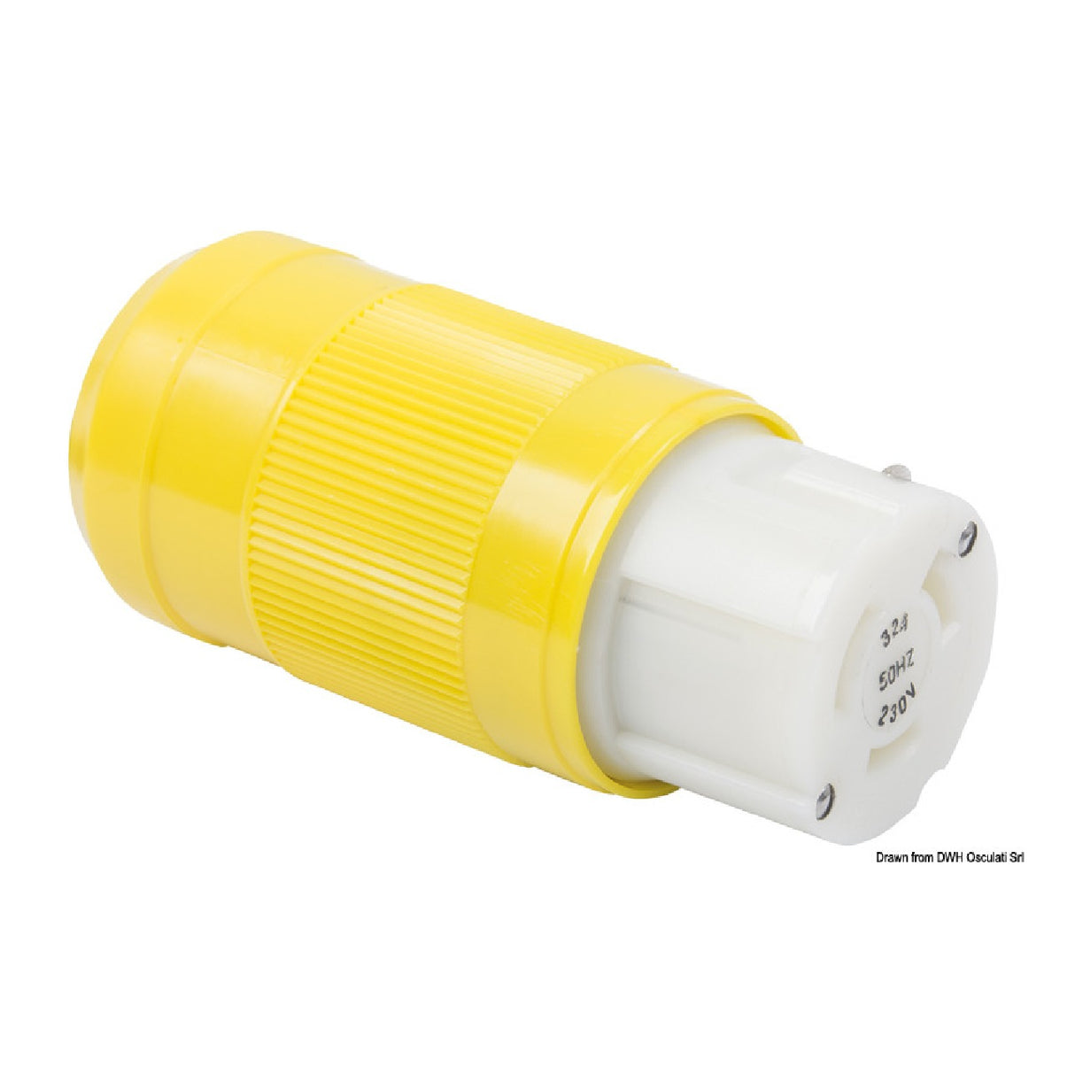 Marinco 3-adriger, einphasiger, zweipoliger Stecker, männlich