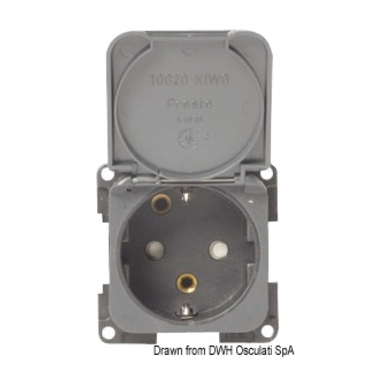 CBE Presa schuko grigia