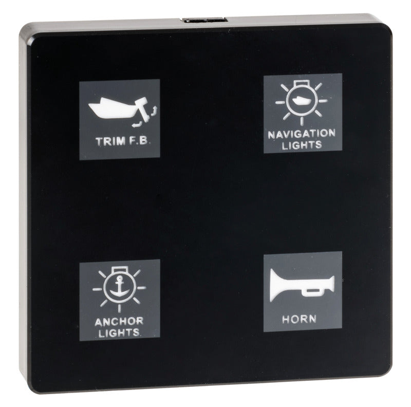 Cuadro eléctrico táctil de 4 interruptores Osculati 14.691.04