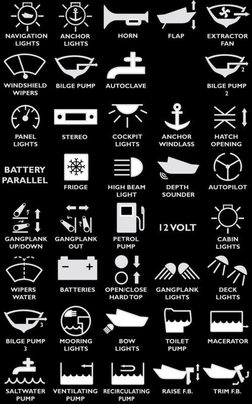Osculati Pannello elettrico touch 4 interr. High power 14.691.05