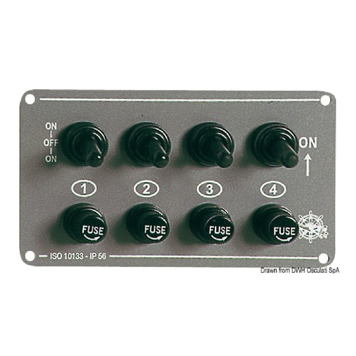 Osculati Horizontal Electric Panel 14.707.00