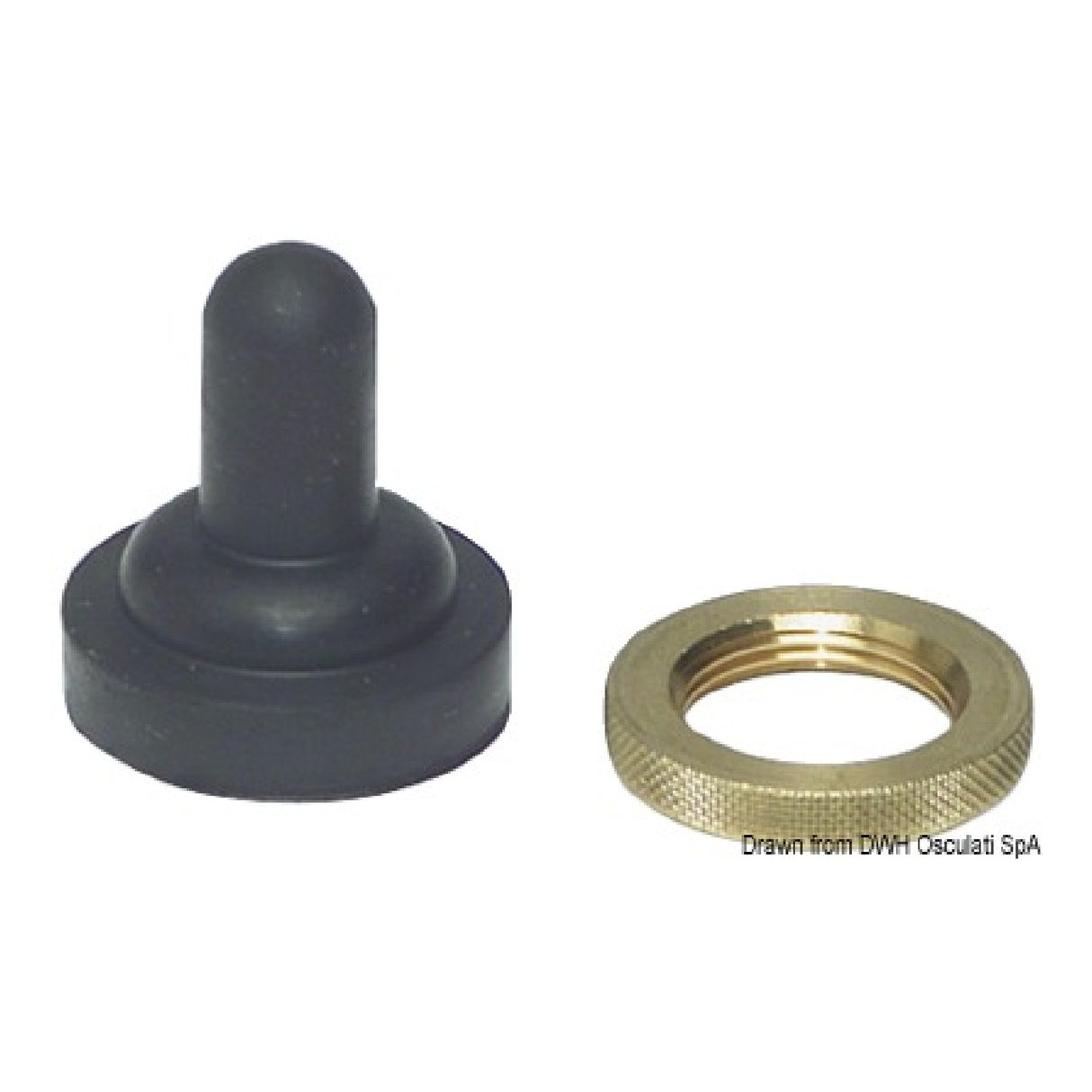 Osculati Watertight rubber cap for toggle switches 14.738.00 - 1 pack of 10 pieces 14.738.00