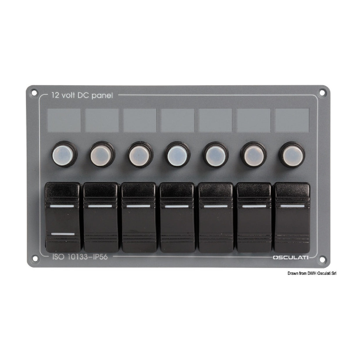 Osculati Horizontal panel 7 switches 14.855.07