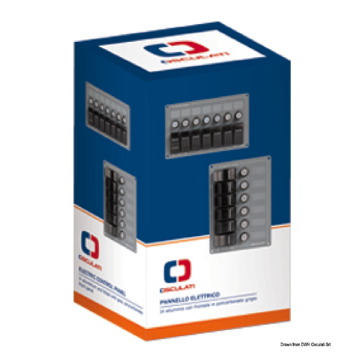 Osculati Horizontal panel 7 switches 14.855.07